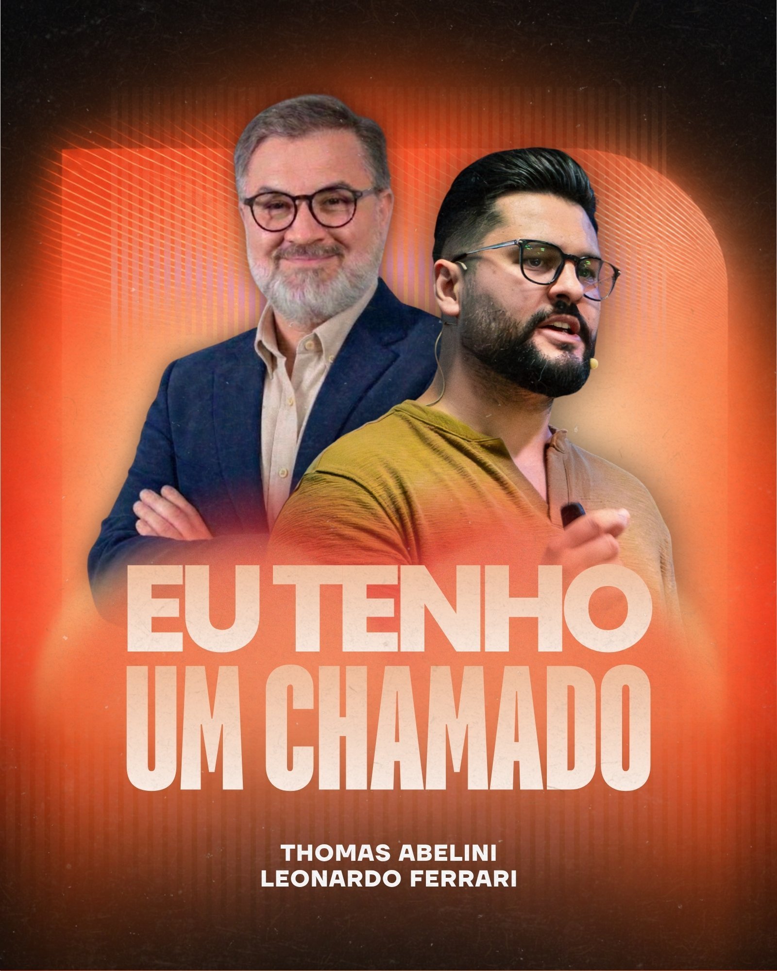 Pastor Thomas Abelini com Leonardo Ferrari na série Eu Tenho Um Chamado