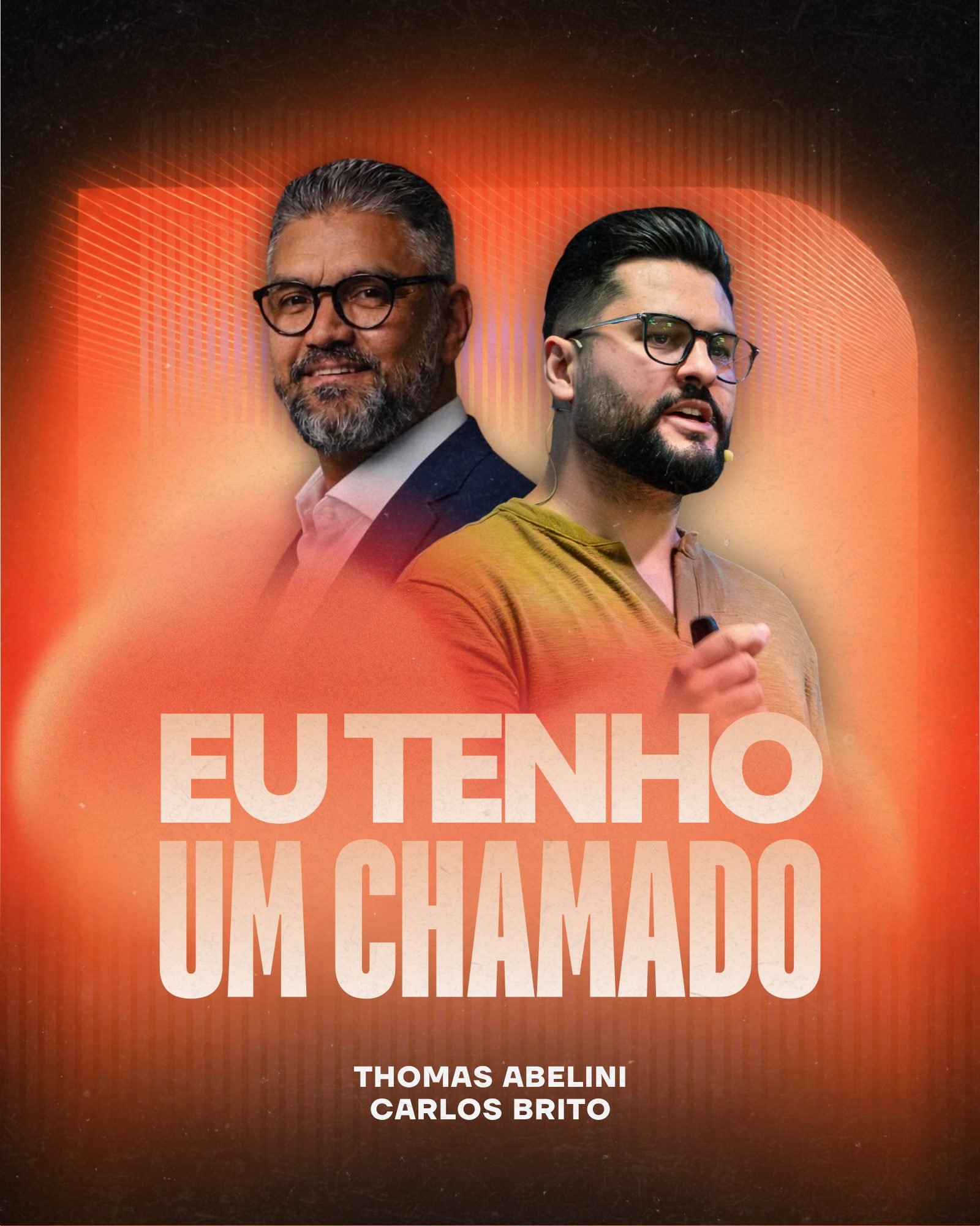 Pastor Thomas Abelini com Carlos Brito na série Eu Tenho Um Chamado